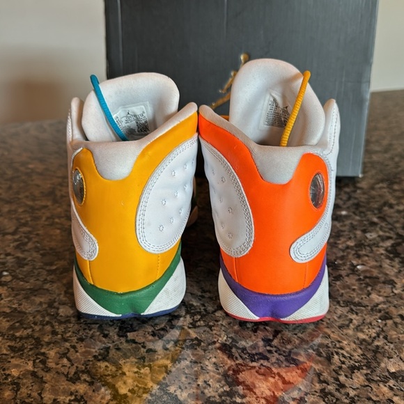 Air Jordan 13 Retro Colorful Sneakers EUC 6Y big kid - Picture 6 of 14